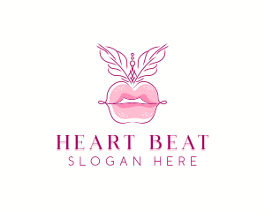 Beauty Burlesque Lips logo design