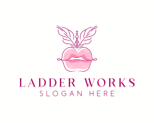 Beauty Burlesque Lips logo design