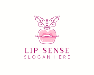 Beauty Burlesque Lips logo design