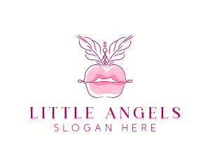 Beauty Burlesque Lips logo design