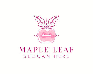 Beauty Burlesque Lips logo design