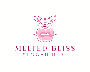 Beauty Burlesque Lips logo design