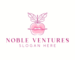 Beauty Burlesque Lips logo design