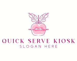 Beauty Burlesque Lips logo design