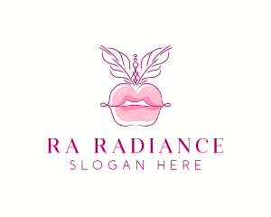 Beauty Burlesque Lips logo design