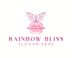 Beauty Burlesque Lips logo design