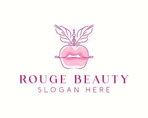 Beauty Burlesque Lips logo design