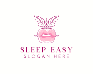 Beauty Burlesque Lips logo design