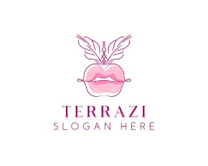 Beauty Burlesque Lips logo design