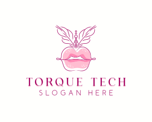 Beauty Burlesque Lips logo design