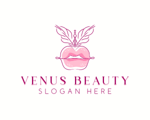 Beauty Burlesque Lips logo design