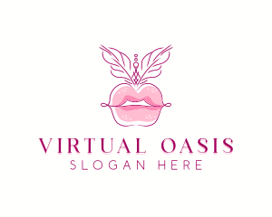 Beauty Burlesque Lips logo design