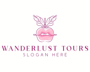 Beauty Burlesque Lips logo design