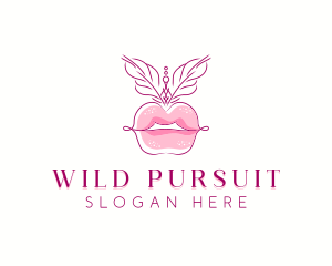 Beauty Burlesque Lips logo design