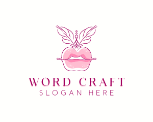 Beauty Burlesque Lips logo design