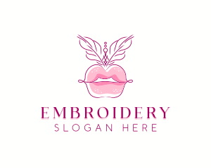 Beauty Burlesque Lips logo design