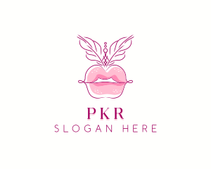 Beauty Burlesque Lips logo design