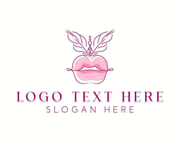 Sassy - Beauty Woman Lips logo design