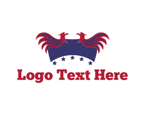 America - Stars Patriotic Birds logo design