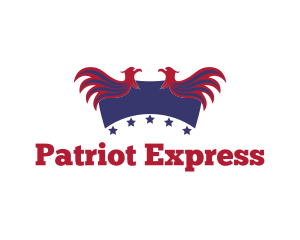 Stars Patriotic Birds logo design