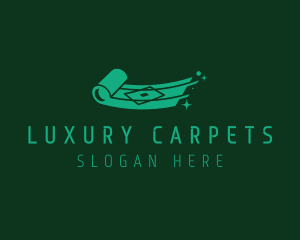 Carpet - Flying Carpet Weaver logo design