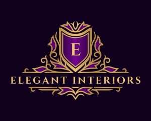 Elegant Monarch Crest   logo design