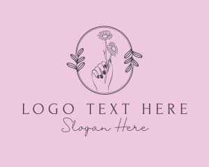 Natural - Floral Salon Spa logo design