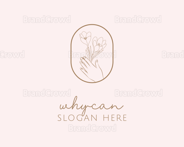 Feminine Floral Hand Logo