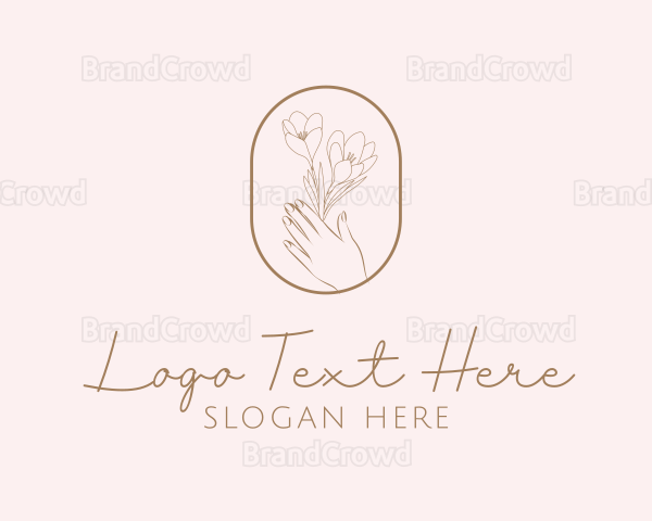 Feminine Floral Hand Logo