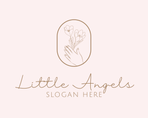 Feminine Floral Hand Logo