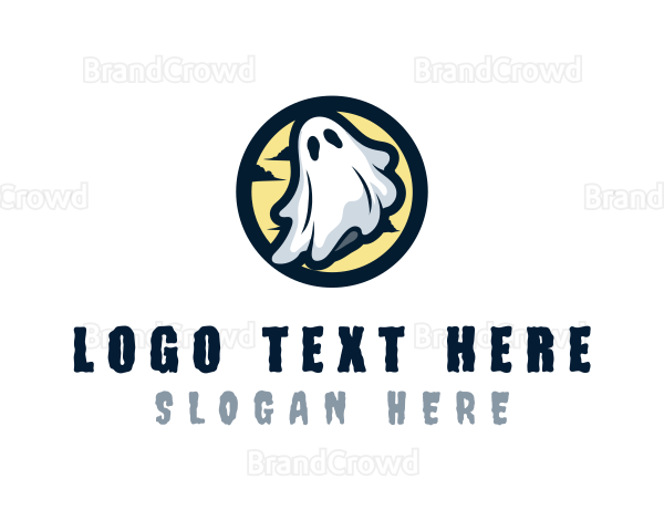 Ghost Costume Halloween Logo