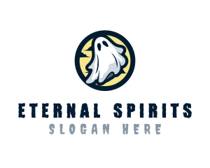 Ghost Costume Halloween logo design