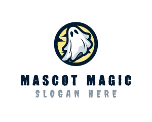 Ghost Costume Halloween logo design