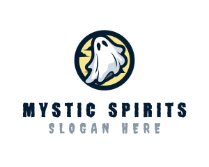 Ghost Costume Halloween logo design