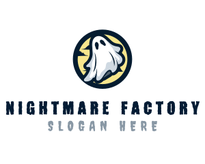 Ghost Costume Halloween logo design