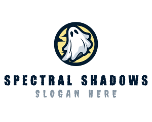 Ghost Costume Halloween logo design