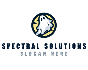 Ghost - Ghost Costume Halloween logo design