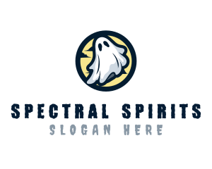 Ghost Costume Halloween logo design