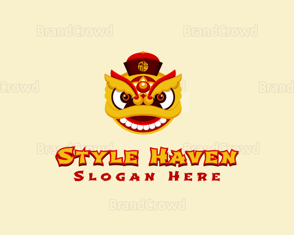 Asian Festive Dragon Logo