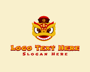 Lucky Charm - Asian Festive Dragon logo design