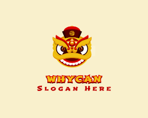 Mascot - Asian Festive Dragon logo design