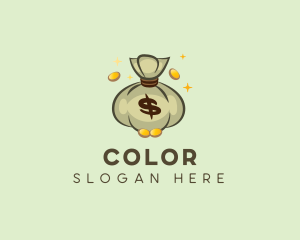 Coin - Cash Money Bag Dollar logo design