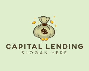 Lending - Cash Money Bag Dollar logo design