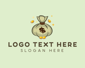 Currency - Cash Money Bag Dollar logo design