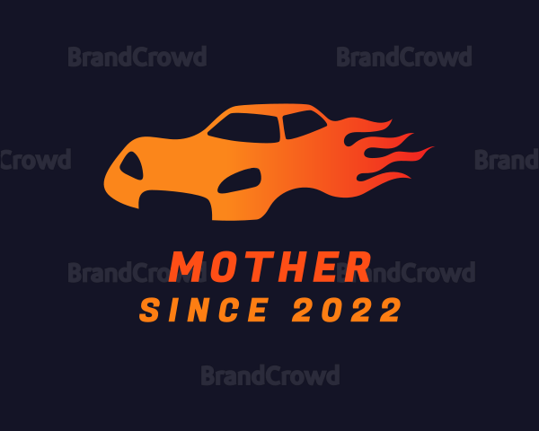 Blazing Sports Car Logo