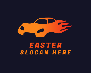 Blazing Sports Car Logo