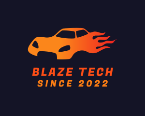 Blaze - Blazing Sports Car logo design