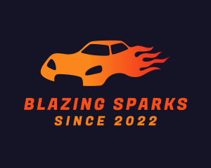 Blazing Sports Car logo design