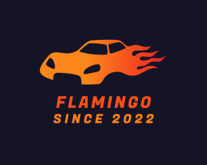 Burning - Blazing Sports Car logo design