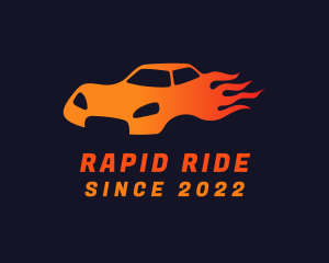 Blazing Sports Car logo design